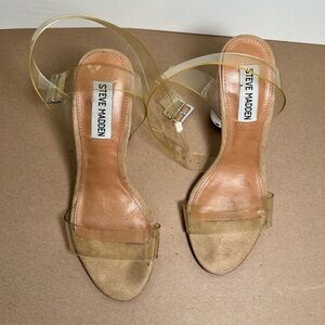Steve Madden Clear Heels - Size 5